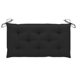  Poduszka na ławkę ogrodową, czarna, 100x50x7 cm, tkanina Lumarko!