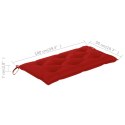  Poduszka na ławkę ogrodową, czerwona, 100x50x7 cm, tkanina Lumarko!