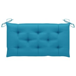  Poduszka na ławkę ogrodową, jasnoniebieska, 100x50x7cm, tkanina Lumarko!