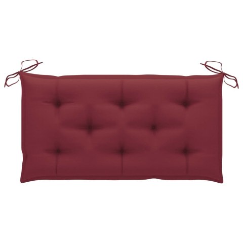  Poduszka na ławkę ogrodową, winna czerwień, 100x50x7cm, tkanina Lumarko!