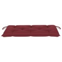  Poduszka na ławkę ogrodową, winna czerwień, 100x50x7cm, tkanina Lumarko!