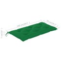  Poduszka na ławkę ogrodową, zielona, 100x50x7 cm, tkanina Lumarko!