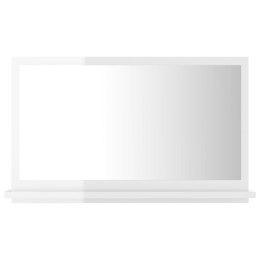  Lustro łazienkowe, białe, wysoki połysk, 60x10,5x37 cm, płyta Lumarko!