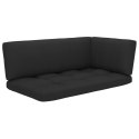  Poduszki na sofę z palet, 3 szt., czarne Lumarko!