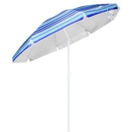  Parasol plażowy, 200 cm, niebieski w pasy Lumarko!