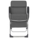  Składane krzesła turystyczne, 2 szt., szare, aluminiowe Lumarko!