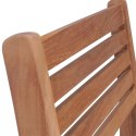  Krzesła ogrodowe sztaplowane, 4 szt., lite drewno tekowe Lumarko!