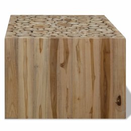  Stolik kawowy z drewna tekowego, 50 x 50 x 35 cm Lumarko!