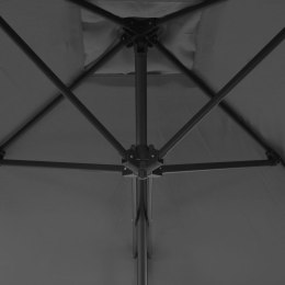  Parasol ogrodowy na słupku stalowym, 250 x 250 cm, antracytowy Lumarko!