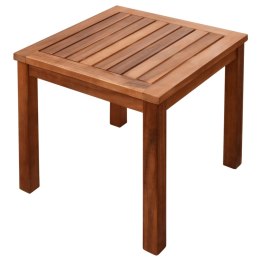  Leżak ze stolikiem, lite drewno akacjowe i tkanina textilene Lumarko!
