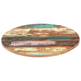 Lumarko Okrągły blat stołu, 70 cm, 25-27 mm, lite drewno z odzysku