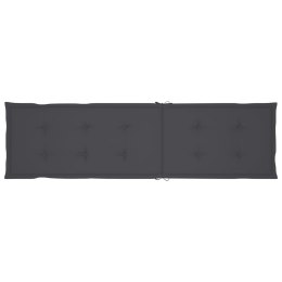  Poduszka na leżak, antracytowa, (75+105)x50x4 cm Lumarko!