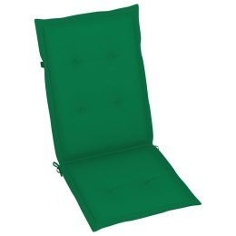  Poduszki na krzesła ogrodowe, 6 szt., zielone, 120x50x4 cm Lumarko!