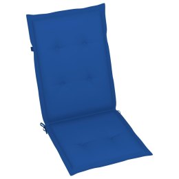  Poduszki na krzesła ogrodowe, 4 szt., kobaltowe, 120x50x4 cm Lumarko!