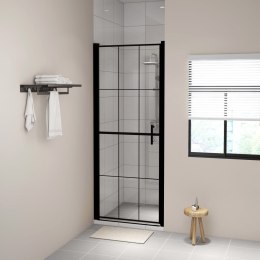  Drzwi prysznicowe, hartowane szkło, 81 x 195 cm, czarne Lumarko!