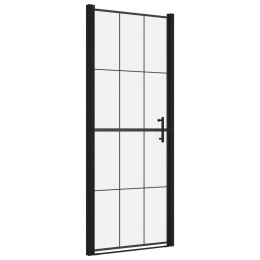  Drzwi prysznicowe, hartowane szkło, 91 x 195 cm, czarne Lumarko!