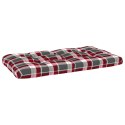  Poduszki na sofę z palet, 3 szt., w czerwoną kratę Lumarko!