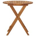  Składany stół ogrodowy, 70 cm, lite drewno akacjowe Lumarko!