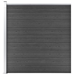  Panel ogrodzeniowy, WPC, 175x186 cm, czarny Lumarko!