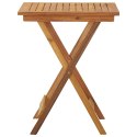  Składany stół ogrodowy, 60x60x75 cm, lite drewno akacjowe Lumarko!