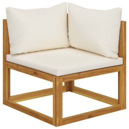  2-osobowa ławka ogrodowa z kremowymi poduszkami Lumarko!