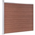  Panel ogrodzeniowy z WPC, 175x146 cm, brązowy Lumarko!