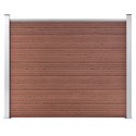  Panel ogrodzeniowy z WPC, 180x146 cm, brązowy Lumarko!
