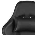  Obrotowy fotel gamingowy, czarny, PVC Lumarko!