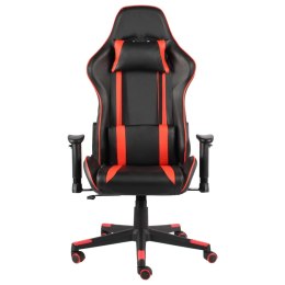  Obrotowy fotel gamingowy, czerwony, PVC Lumarko!