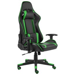  Obrotowy fotel gamingowy, zielony, PVC Lumarko!