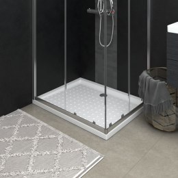Lumarko Brodzik prysznicowy z wypustkami, biały, 90x70x4 cm, ABS