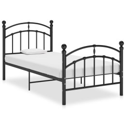 Lumarko Rama łóżka, czarna, metalowa, 90 x 200 cm