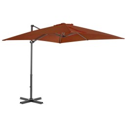  Wiszący parasol na słupku aluminiowym, terakotowy, 250x250 cm Lumarko!