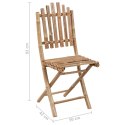  Składane krzesła ogrodowe z poduszkami, 2 szt., bambusowe Lumarko!