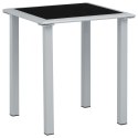  Leżaki ze stolikiem, 2 szt., aluminium, kolor taupe Lumarko!