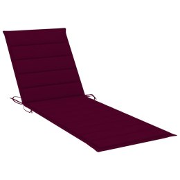  Poduszka na leżak, winna czerwień, 200x70x4 cm, tkanina Lumarko!