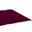  Poduszka na leżak, winna czerwień, 200x70x4 cm, tkanina Lumarko!