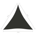  Żagiel ogrodowy, tkanina Oxford, trójkątny, 4x4x4 m, antracyt Lumarko!