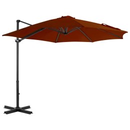  Wiszący parasol ze słupkiem aluminiowym, terakotowy, 300 cm Lumarko!