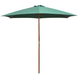 Parasol ogrodowy, 270x270 cm, drewno, zielony Lumarko!