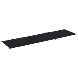  Poduszka na leżak, czarna, 200x50x4 cm, tkanina Lumarko!