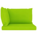  Ogrodowa sofa 2-os. z palet, z jasnozielonymi poduszkami, sosna Lumarko!