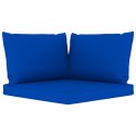  Ogrodowa sofa 2-os. z palet, z niebieskimi poduszkami, sosna Lumarko!
