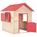  Domek do zabawy dla dzieci, drewno jodłowe, czerwony Lumarko!
