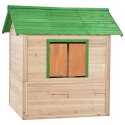  Domek do zabawy dla dzieci, drewno jodłowe, zielony Lumarko!