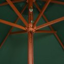  Parasol ogrodowy, 200x300 cm, drewniany stelaż, zielony Lumarko!