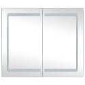  Szafka łazienkowa z lustrem i LED, 80x12,2x68 cm Lumarko!