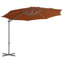  Wiszący parasol na słupku stalowym, terakotowy, 300 cm Lumarko!