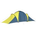  Namiot turystyczny 6-osobowy, niebiesko-żółty Lumarko!