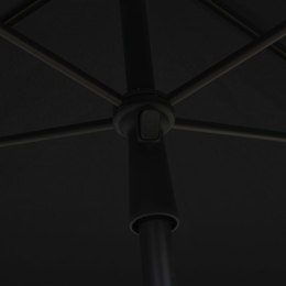  Parasol ogrodowy na słupku, 210x140 cm, czarny Lumarko!